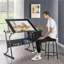 Load image into Gallery viewer, Large Adjustable Architectural Drafting / Drawing Table Desk