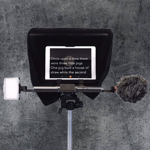 Universal Compact Cue Parrot iPad Teleprompter With Beam 12.9