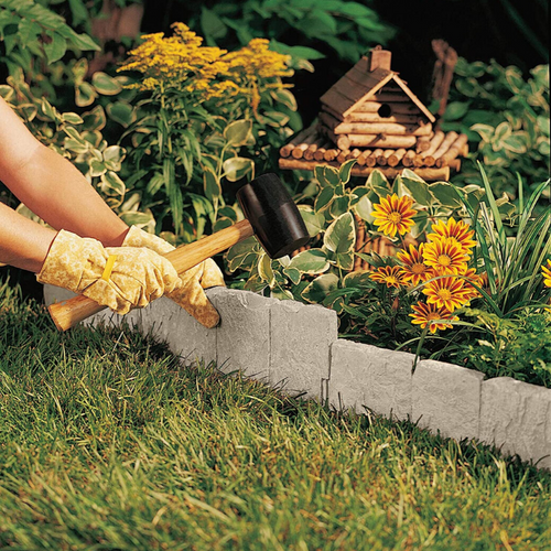 No Dig Garden Landscape Edging Border Flagstone | Zincera