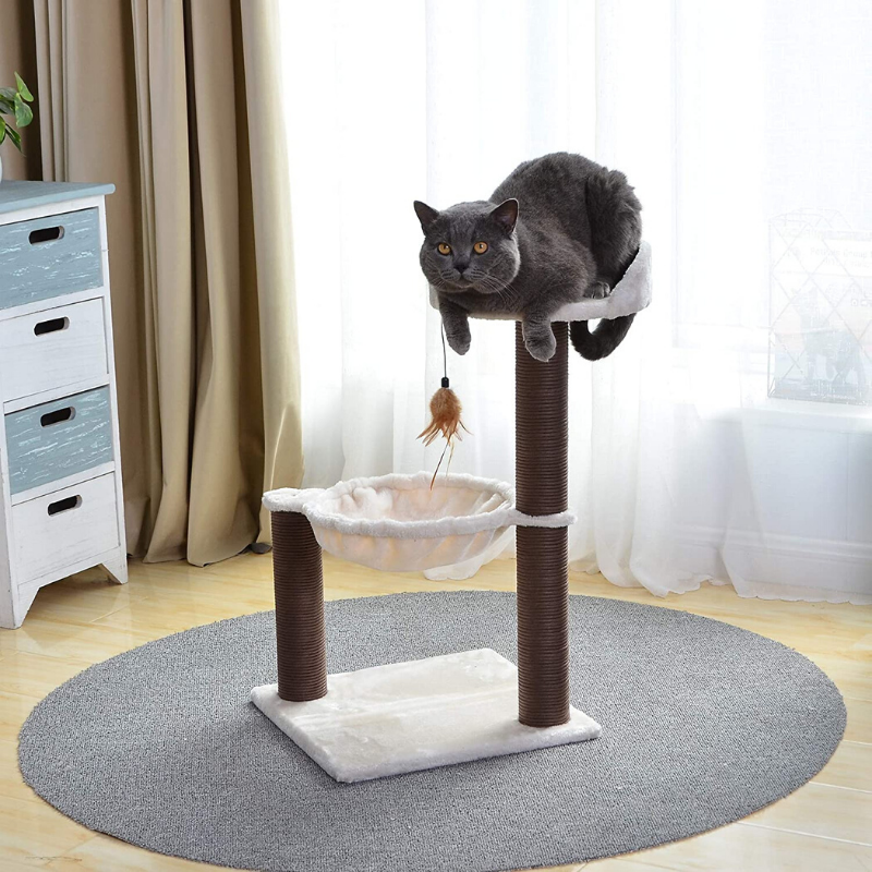 Natural Cat Scratching Lounger Furniture Post | Zincera