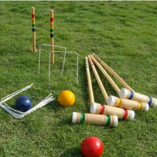 Load image into Gallery viewer, Premium Wooden Croquet 4 Players Game Set | Zincera