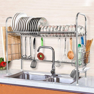 Premium Stainless Steel Over The Sink Dish Drying Rack | Zincera