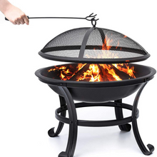 Load image into Gallery viewer, Small Portable Tabletop Fire Pit Bowl 22&quot; | Zincera