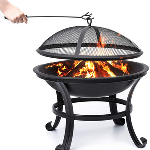 Small Portable Tabletop Fire Pit Bowl 22" | Zincera