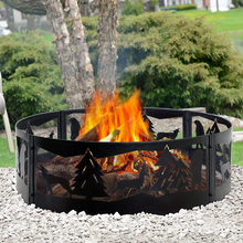 Load image into Gallery viewer, Large Steel Fire Pit Liner Ring Insert 36&quot; | Zincera