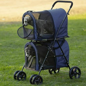 Heavy Duty Double Small Dog Jogging Stroller Carriage