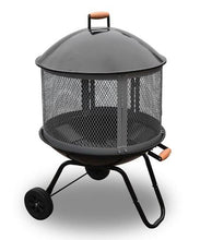 Load image into Gallery viewer, Portable Outdoor Backyard Wood Fire Pit On Wheels