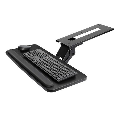 Premium Adjustable Under Desk Clamp On Keyboard Drawer Tray | Zincera