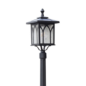 Premium Outdoor Solar Yard Light Lamp Post Fixture | Zincera