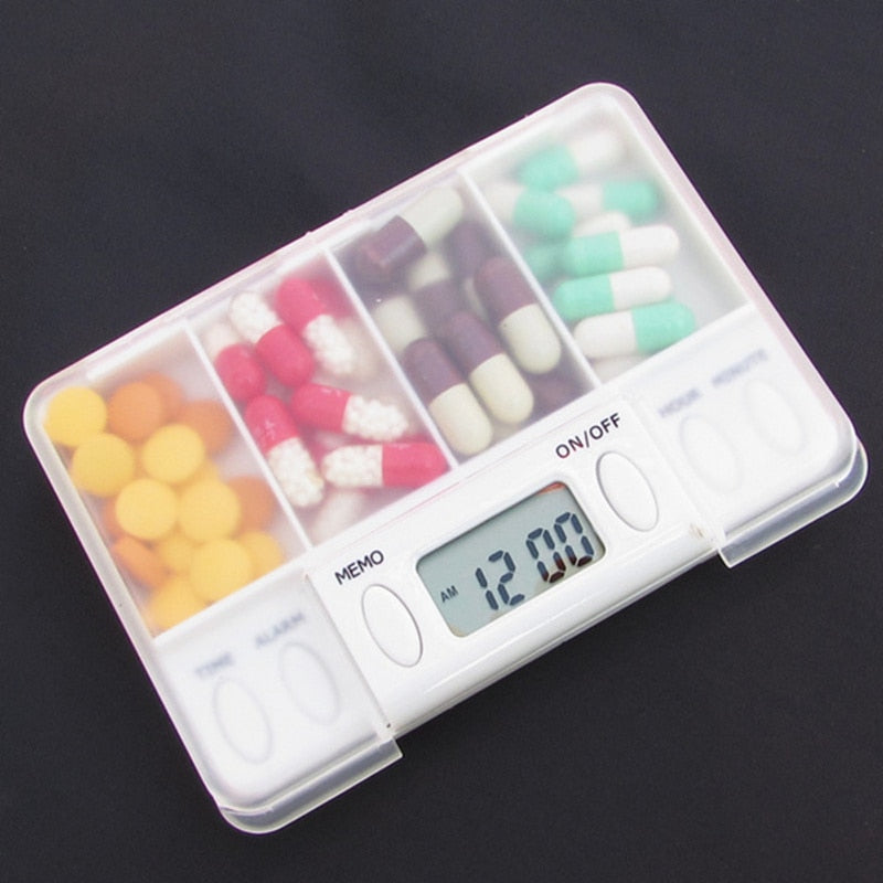 Smart Alarm Small Daily Pill Box Organizer | Zincera
