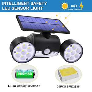 Solar Motion Security Sensor Light | Zincera