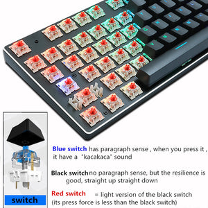 Rainbow RGB Mechanical Gaming Keyboard For PC | Zincera