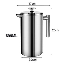 Load image into Gallery viewer, French Press Coffee Maker Stainless Steel | Zincera