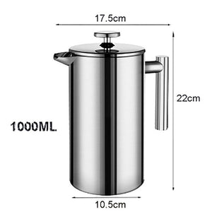 French Press Coffee Maker Stainless Steel | Zincera