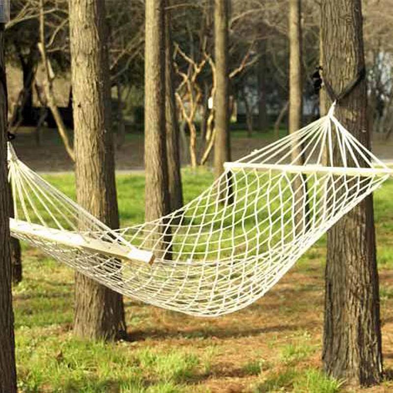 Premium Portable Rope Backyard Hanging Hammock Swing Bed | Zincera