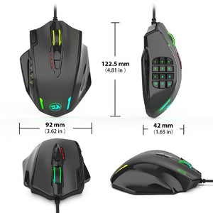 Wired Light RGB PC Gaming Mouse With Side Buttons | Zincera