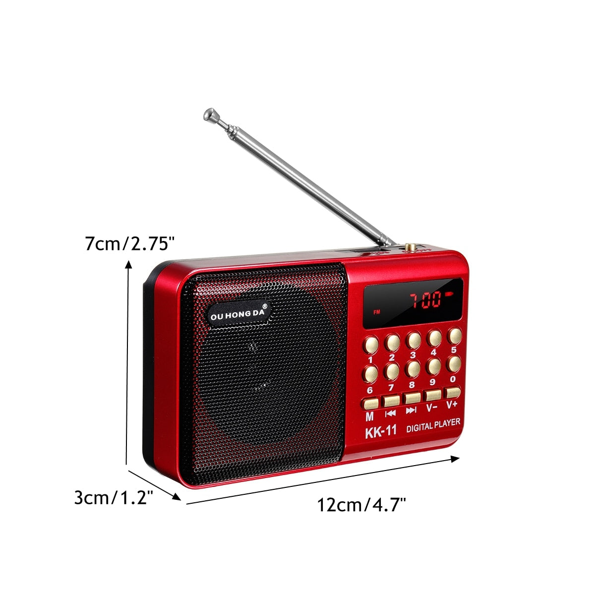Small Portable AM FM Radio– Zincera