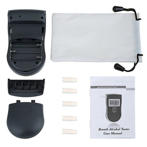 Premium Portable Personal Home Alcohol Breathalyzer Tester