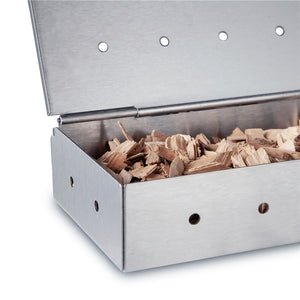 Premium Gas Grill Wood Chip Smoker Box | Zincera