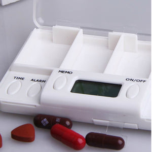 Smart Alarm Small Daily Pill Box Organizer | Zincera