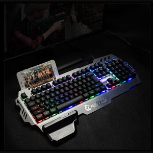 Premium Light Up PC RGB White Gaming Keyboard