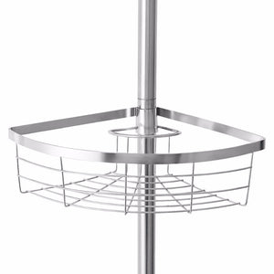 Tension Pole Standing Corner Shower Caddy | Zincera
