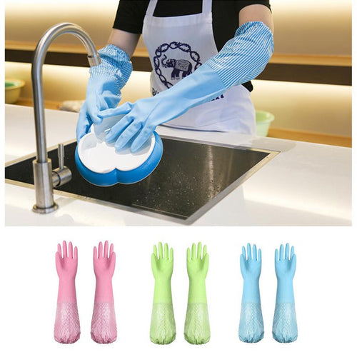 Premium Dishwashing Cleaning Gloves Magic Scrubber | Zincera