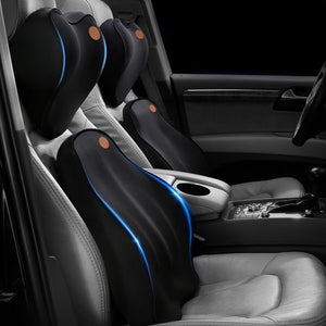 Car Seat Lumbar Back Support Pillow Cushion & Headrest | Zincera