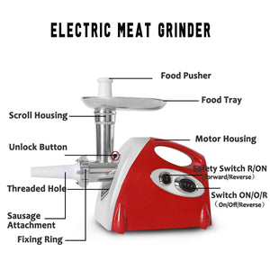 Premium Electric Meat and Sausage Grinder | Zincera