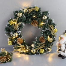Load image into Gallery viewer, Artificial LED Lighted Christmas Hanging Wreath