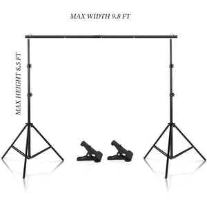 Heavy Duty Photo Backdrop Adjustable Stand Frame | Zincera