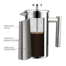 Load image into Gallery viewer, French Press Coffee Maker Stainless Steel | Zincera
