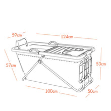 Load image into Gallery viewer, Portable Stand Alone Foldable Bathtub Spa | Zincera