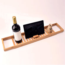 Load image into Gallery viewer, Wooden Bathtub Caddy Bamboo Tray | Zincera