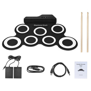 Portable Electric Drum Set Kit | Zincera