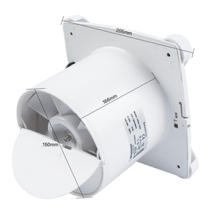 Premium Bathroom Ceiling Vent Exhaust Fan With Light | Zincera