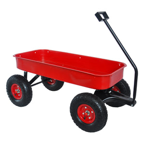 Heavy Duty Outdoor Foldable Kids Red Wagon | Zincera