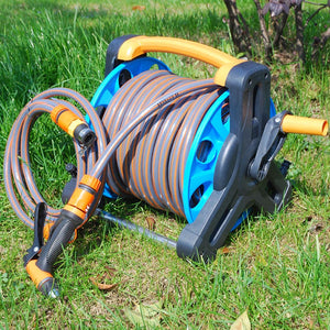 Premium Retractable Garden Water Hose Holder Reel | Zincera