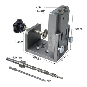 Pocket Hole Screw Joinery Drill Guide Kit | Zincera