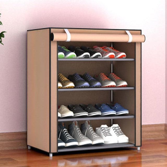 Spacious Shoe Storage Cabinet Organizer Cubby Stackable Rack | Zincera