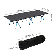 Load image into Gallery viewer, Premium Folding Camping Cot Sleeping Bed | Zincera