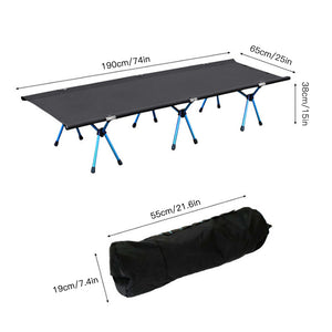 Premium Folding Camping Cot Sleeping Bed | Zincera