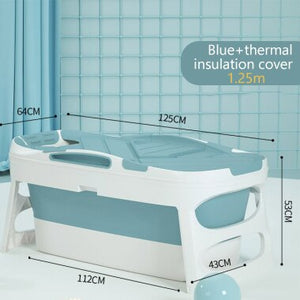 Portable Adult Foldable Bathtub Collapsible Stand Alone Spa | Zincera