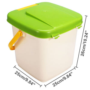 Large Kitchen Countertop Plastic Compost Tumbler Bin 12L | Zincera