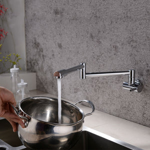 Retractable Kitchen Stove Pot Filler Faucet | Zincera
