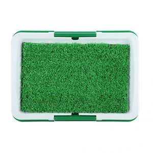 Portable Indoor Dog Porch Potty Grass Pee Pad | Zincera