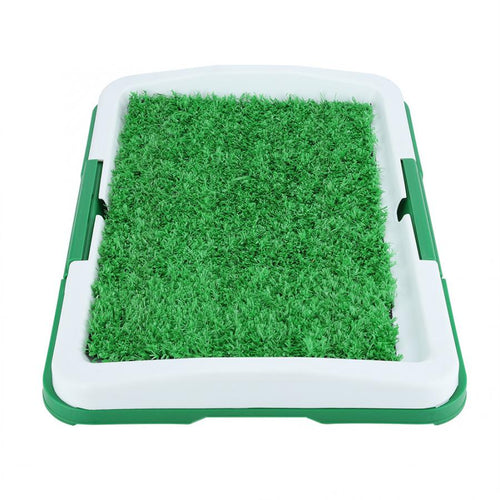 Portable Indoor Dog Porch Potty Grass Pee Pad | Zincera