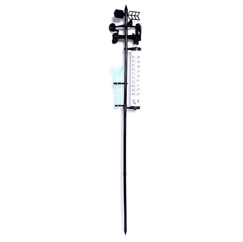 All In One Decorative Garden Rain Gauge Weather Instrument | Zincera