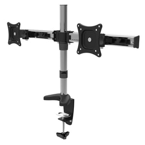 Heavy Duty Dual Computer Monitor Arm Stand For Desk | Zincera