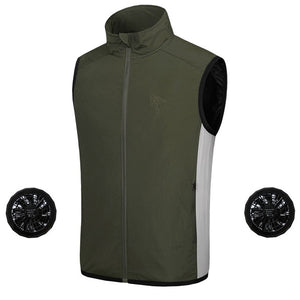 Men's Air Conditioned Cooling Jacket Ice Vest | Zincera